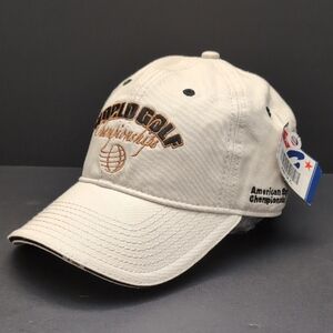 NWT,Headwear by The Game Men's Off-white  World Golf, Harding Park 1925 Cap.